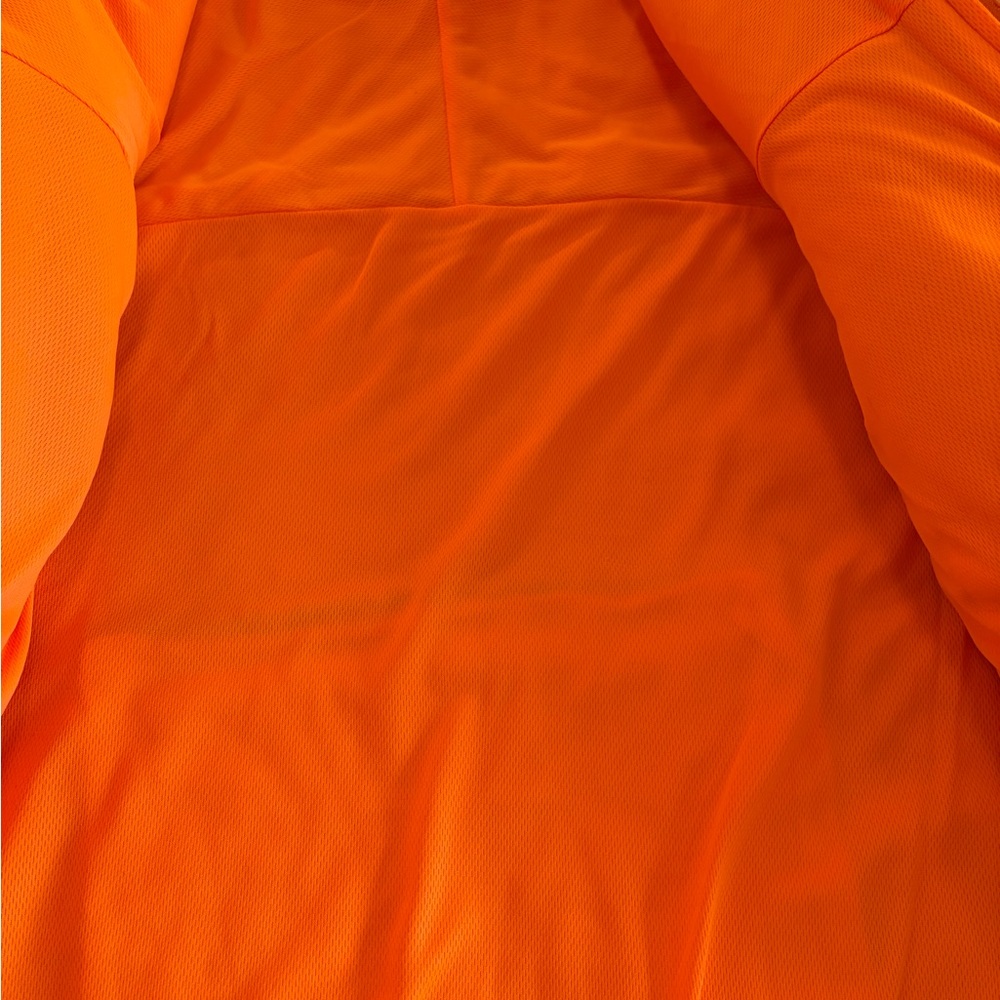 sandy Liang Orange Fleece Jacket with Gray Accents, excellent condition, Worn 1x - Picture 7 of 10